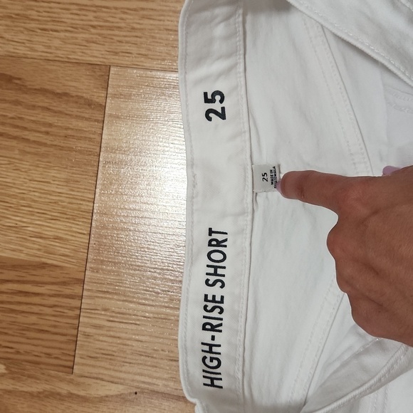 J. Crew High-rise denim cut off short in white size 25 cotton blend - Picture 7 of 12